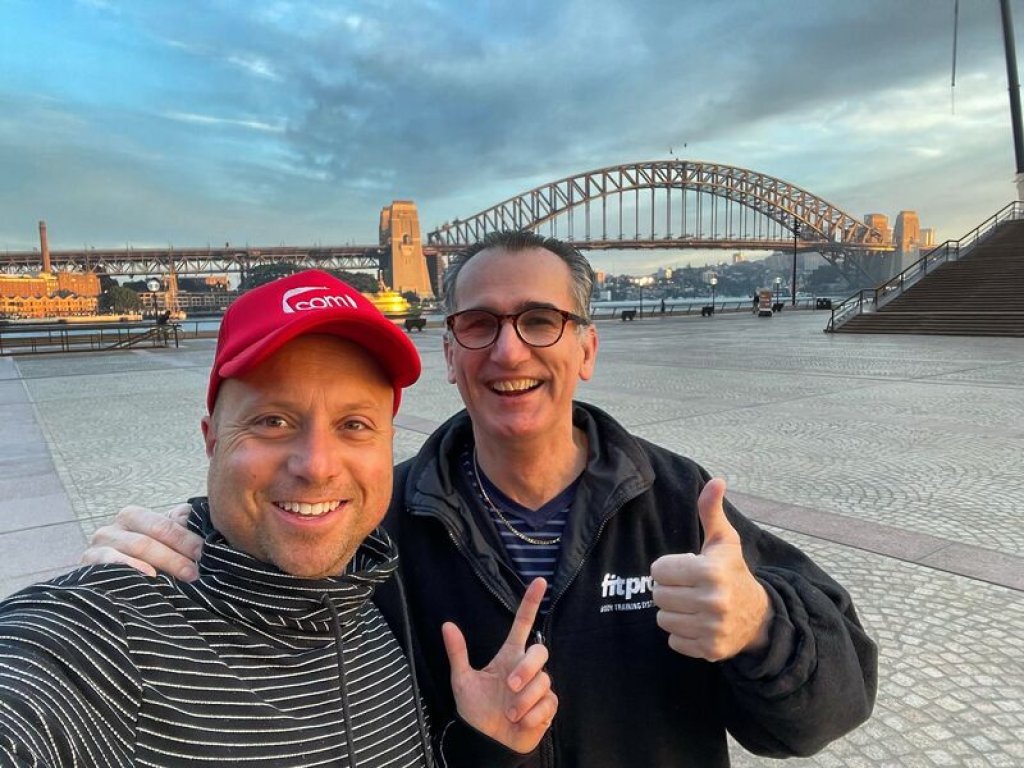 Steve Jensen with Richard Toutounji in Sydney