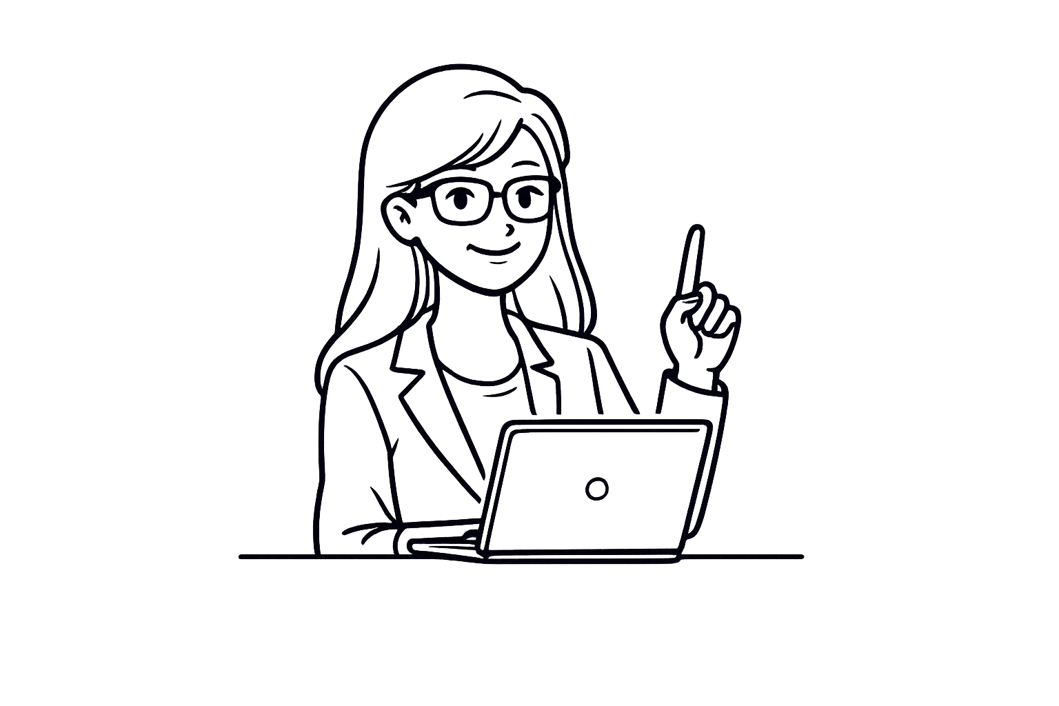 Marketing coach with laptop