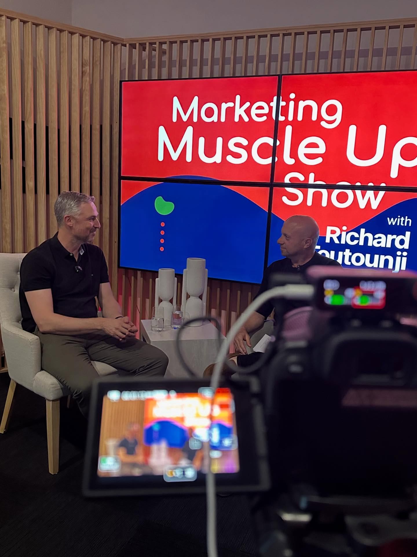 Podcast interview in studio